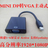 主动式minidp转vga苹果Mac雷电迷你DP转VGA转接线MINI DP TO VGA