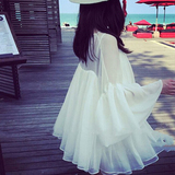 韩国代购2016春装新款女装雪纺性感短裙子夏季海边度假沙滩连衣裙