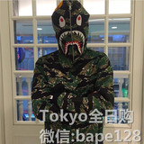 【国内现货】Tokyo全日购 BAPE 虎纹鲨鱼迷彩男士开衫连帽卫衣