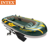 INTEX海鹰充气船 橡皮艇加厚 三人四人钓鱼船皮划艇冲锋舟 气垫船