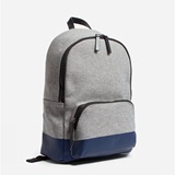 EVERLANE代购The Dipped Mini Zip Backpack拼色小号书包双肩背包