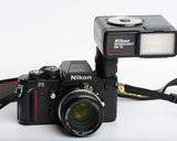 尼康 Nikon F3 50 1.8 AI 胶片单反相机套机 SB 12 闪光灯全套