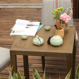全实木方桌子 小户型餐桌椅组合奶茶店漫咖啡厅桌椅2人4人餐桌