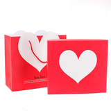 情人节礼品盒纸盒化妆品盒子礼物包装 可爱精美爱心长方形生日盒