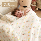 觅雪 婴儿针织被套 全棉宝宝儿童空调被 新生儿床上用品