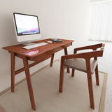 日式实木电脑桌台式家用简易书桌现代简约卧室写字台办公桌子组装