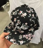 HM H&M香港深圳专柜正品代购女装印花花朵字母棒球帽鸭舌帽