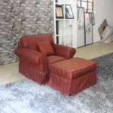 美式乡村沙发组合地中海沙发单人客厅组合整装布艺沙发休闲家具