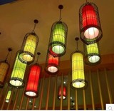 铁艺鸟笼灯吊灯中式古典创意落地鸟笼灯茶楼酒店餐厅工程红灯笼