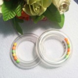阿邦不织布DIY手工工具&配件/婴儿手摇铃环保型圆塑料透明圈