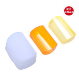 美侬柔光罩肥皂盒三色罩机顶闪光灯方盒型柔光盒 适用于佳能430EX