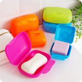 创意塑料锁扣手工旅行肥皂盒便携带盖密封旅游香皂盒防水防漏皂盒