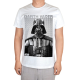 白色短袖Star Wars Darth Vader Photo 星球大战 乔治·卢卡斯T恤