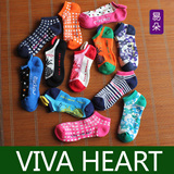日本VIVA HEART高尔夫袜船袜 纯棉毛巾底运动袜条纹女袜 春秋袜子