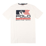 美国代购Polo Ralph Lauren男士修身纯棉国旗帆圆领短袖T恤 正品