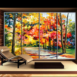 欧式油画玄关衣柜玻璃彩色贴膜 办公室橱窗玻璃饭店窗花装饰贴纸