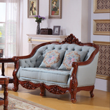 乡村风格家具客厅组合沙发可折洗欧式沙发组合实木沙发整装新古典