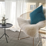 不锈钢餐椅钻石椅铁丝椅 金属休闲鉄艺餐椅靠背椅现代设计家具