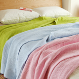 8903~出口韩国外贸原单纯棉素色绗缝单被 夏凉空调被全棉水洗床盖