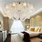 凡之星设计 水晶吸顶灯卧室简约 欧式客厅现代遥控大气餐厅婚房灯