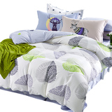 2016纯棉全棉北欧居家被套床单床上用品简约几何图案床单式四件套