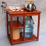 红木茶桌花梨木小茶几移动茶台茶车带轮简约实木功夫泡茶桌茶水架