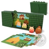 纸模盒子の玩具/幼教_纸盒图书系列-三只小猪_纸模型手工DIY