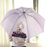 尚派♥女折叠遮雨伞 可爱学生便携超轻小清新雨伞卡通创意卡通伞