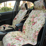 树和安娜汽车通用坐垫纯棉布艺皮质拼接四季通用五件套简约时尚女