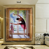 大芬纯手绘古典人物芭蕾舞油画欧式中式客厅卧室玄关装饰挂画4