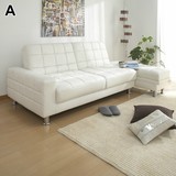 日式皮艺沙发多功能沙发床可折叠收纳经济小户型双人储物时尚简约