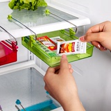 冰箱保鲜隔板层收纳架多用抽屉式塑料置物架厨房用品置物架储物架