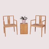 餐椅新中式禅意创意泡茶桌椅组合小户型家用高端竹制品家具