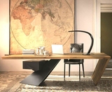 美式复古餐桌 实木做旧餐桌 餐厅咖啡厅休闲桌 饭桌 餐桌椅组合