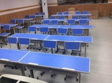 厂家直销双人环保学生课桌椅升降档书桌学校成人写字台1.2管壁厚