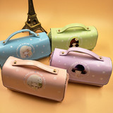 新款花花姑娘手提包笔袋 学生文具袋 铅笔盒文具盒韩版化妆包包邮