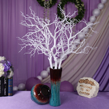 白色仿真树枝假树杆婚礼布景造型塑料珊瑚枝欧式家居客厅装饰干花