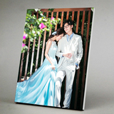 定制婚纱影楼拉米娜水晶木版画相框摆台冲印照片办公室无框相框