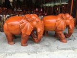 大象 木雕摆件象 镇宅辟邪 吸财象 红木工艺品花梨木50公分