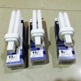 上海绿源 斜2针插口节能灯YDN 2U 9W/11W/13W插拔式U型 筒灯插管