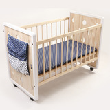 外贸款/松木婴儿床无漆环保BB床宝宝床儿童床游戏床送床垫收纳袋