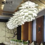 后现代客厅餐厅卧室吊灯个性创意松果吊灯铝材灯工程酒店灯吊灯
