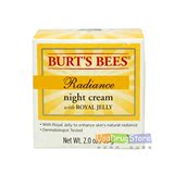 现货美国Burt's bees小蜜蜂蜂王浆轻盈透亮保湿晚霜面霜
