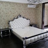 欧式床双人床实木床 1.8米1.5m新古典真皮公主床结婚床 欧式家具