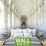 宫殿宫廷欧式建筑壁纸3D立体壁画客厅卧室餐厅背景墙纸个性定制做