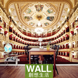 欧式宫廷豪华歌剧院剧场背景墙纸个性定制电视客厅卧室壁纸3D壁画