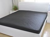 外贸单件全棉床笠式床单 黑色纯棉1.8米6尺床垫套180*200+30