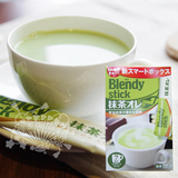 日本进口 AGF BLENDY三合一速溶欧蕾 宇治抹茶拿铁奶茶 7根装盒装