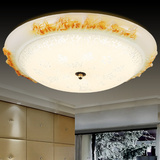 居美家LED吸顶灯高档圆形创意欧式客厅灯卧室灯具三色变光侧发光