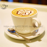 纯白咖啡杯 卡布奇诺 摩卡意式浓缩咖啡杯套装 欧式简约咖啡杯